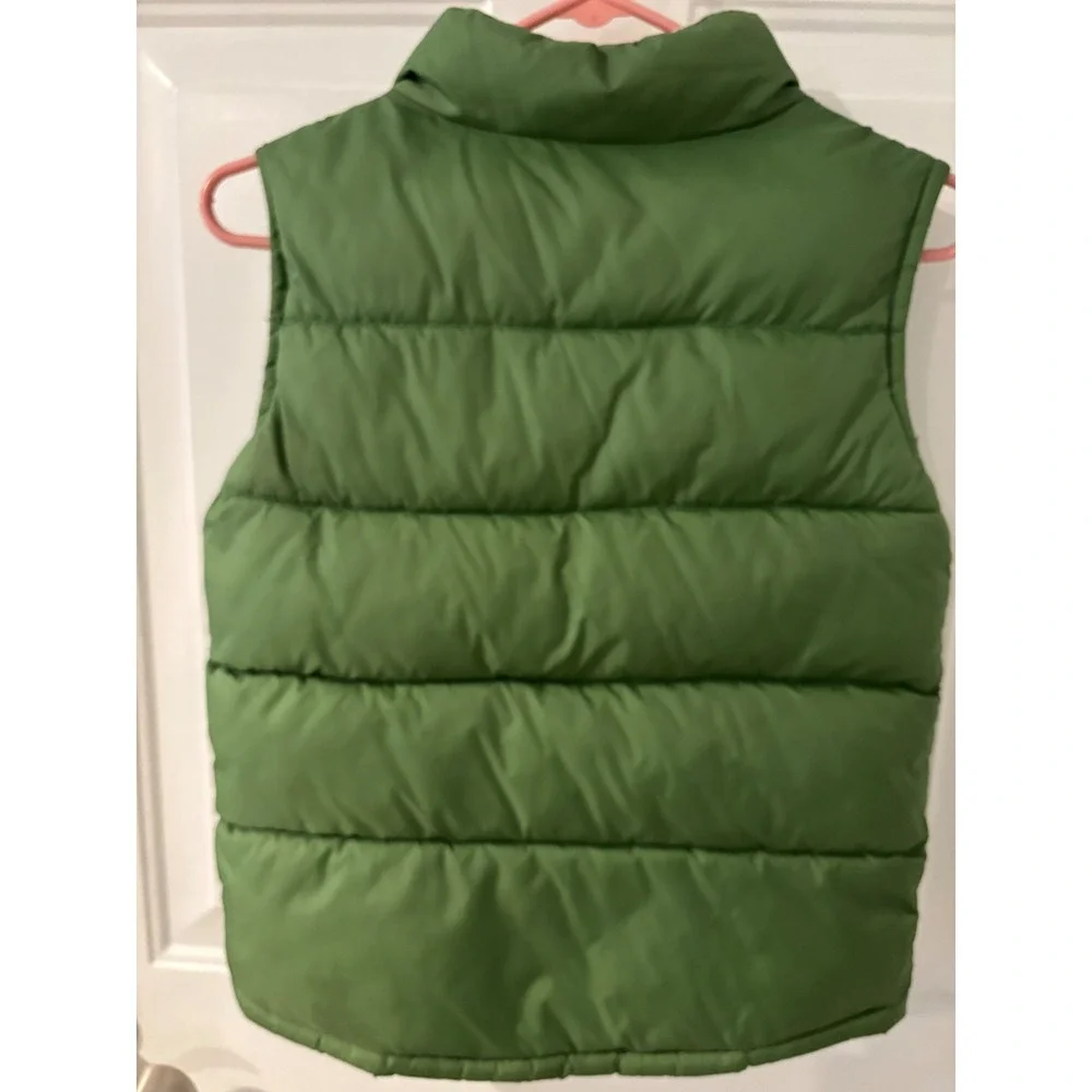 Gymboree Kids Puffer Vest‎ Green Plaid Lined Size M 7-8 Boys